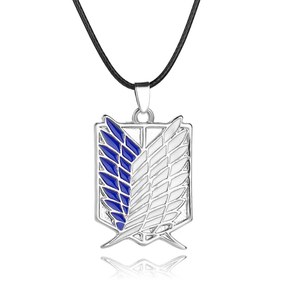 Wholesale Cheap Japanese Wing Anime Badge Necklace
