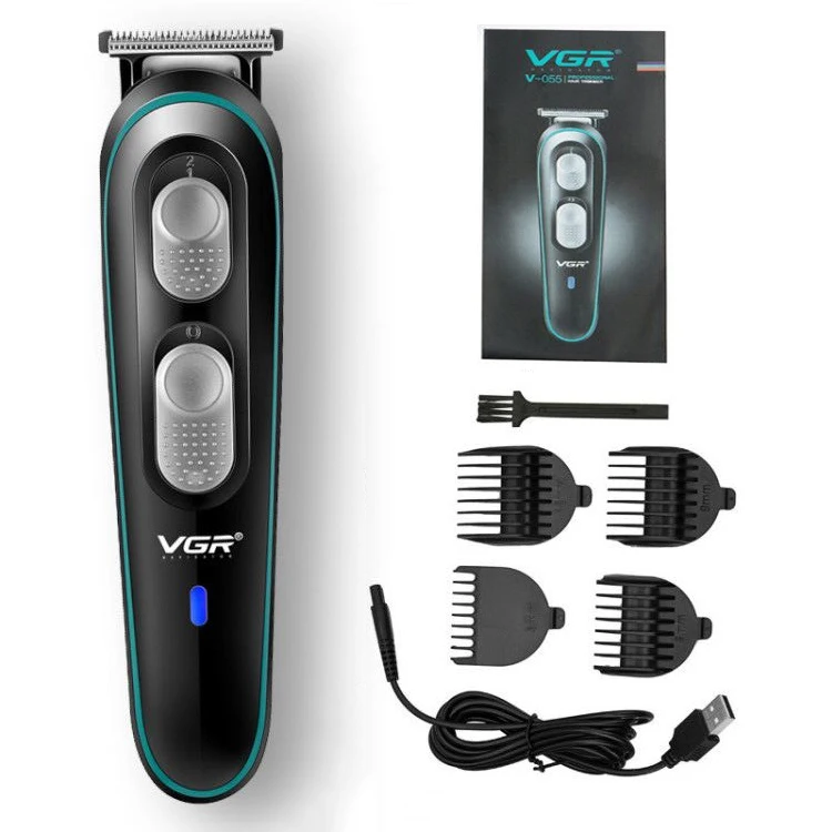 VGR V055 Hot Sale Professional Rechargeable Clipper T Shape Blade Balding Balls Electric Hair