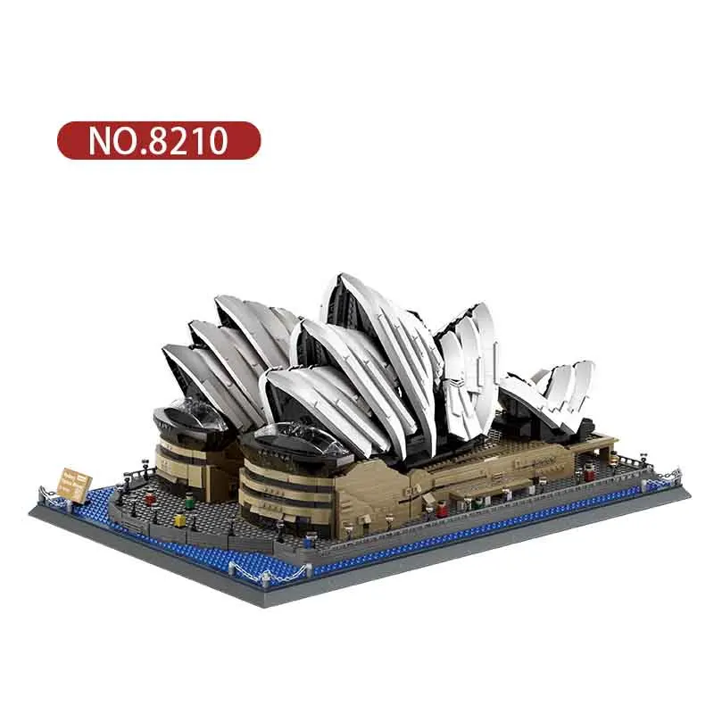 8210 Sydney Opera House-Sydney Model Building Brick Set Classic Famous Archetecture building Block Educational Children Toys