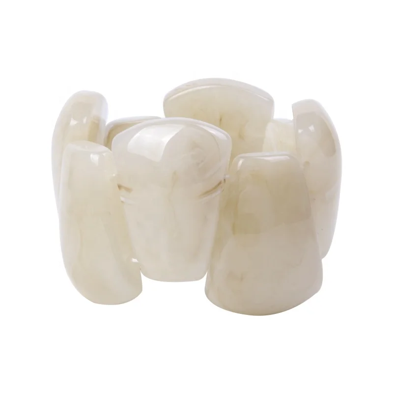 Summer Season Trending Style Stretch Bracelet Jade Colour Stretch Resin Bracelet