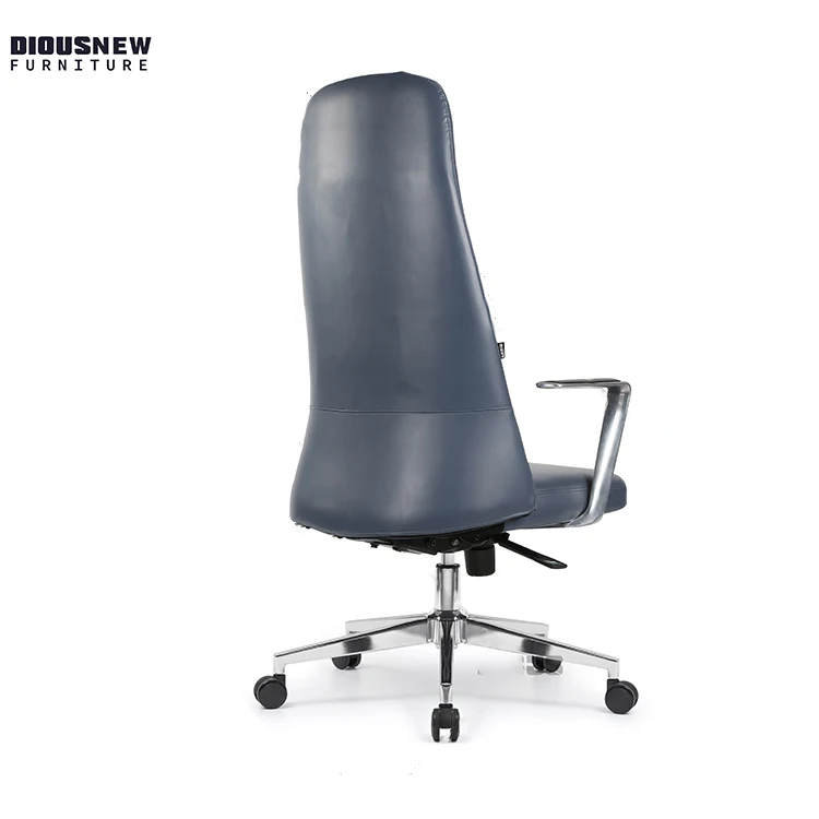 Офисный вращающийся стул эргономичный импортный верхний слой из воловьей кожи алюминиевый сплав расширенный подлокотник Заводская настраиваемая офисная мебель