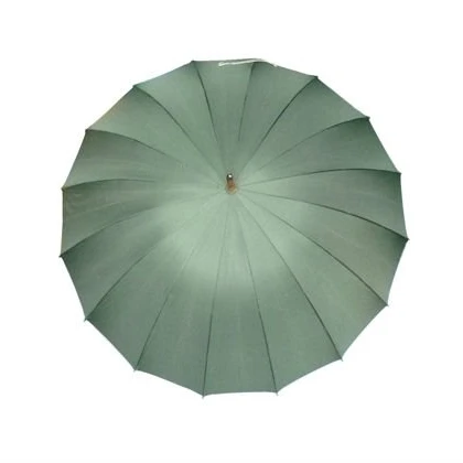 manual open 23 inch 16ribs wooden stick umbrella chinese factory