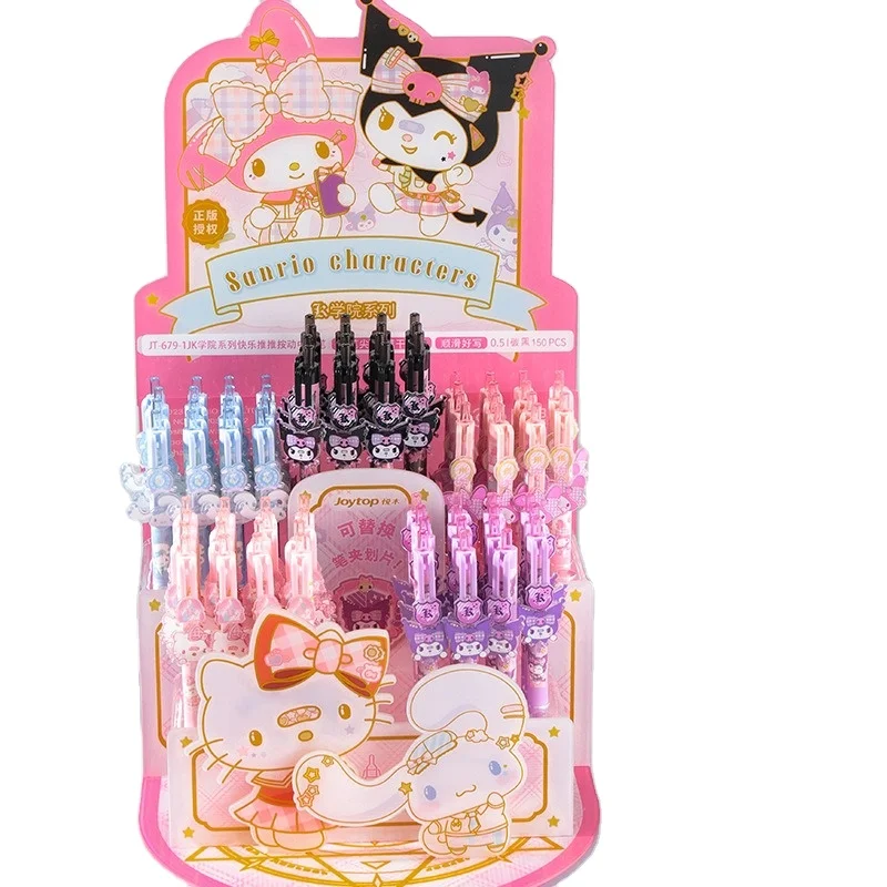 Wholesale Sanrio Jk Academy Cute Stationary Press Gel Pens With Display Box School Pens