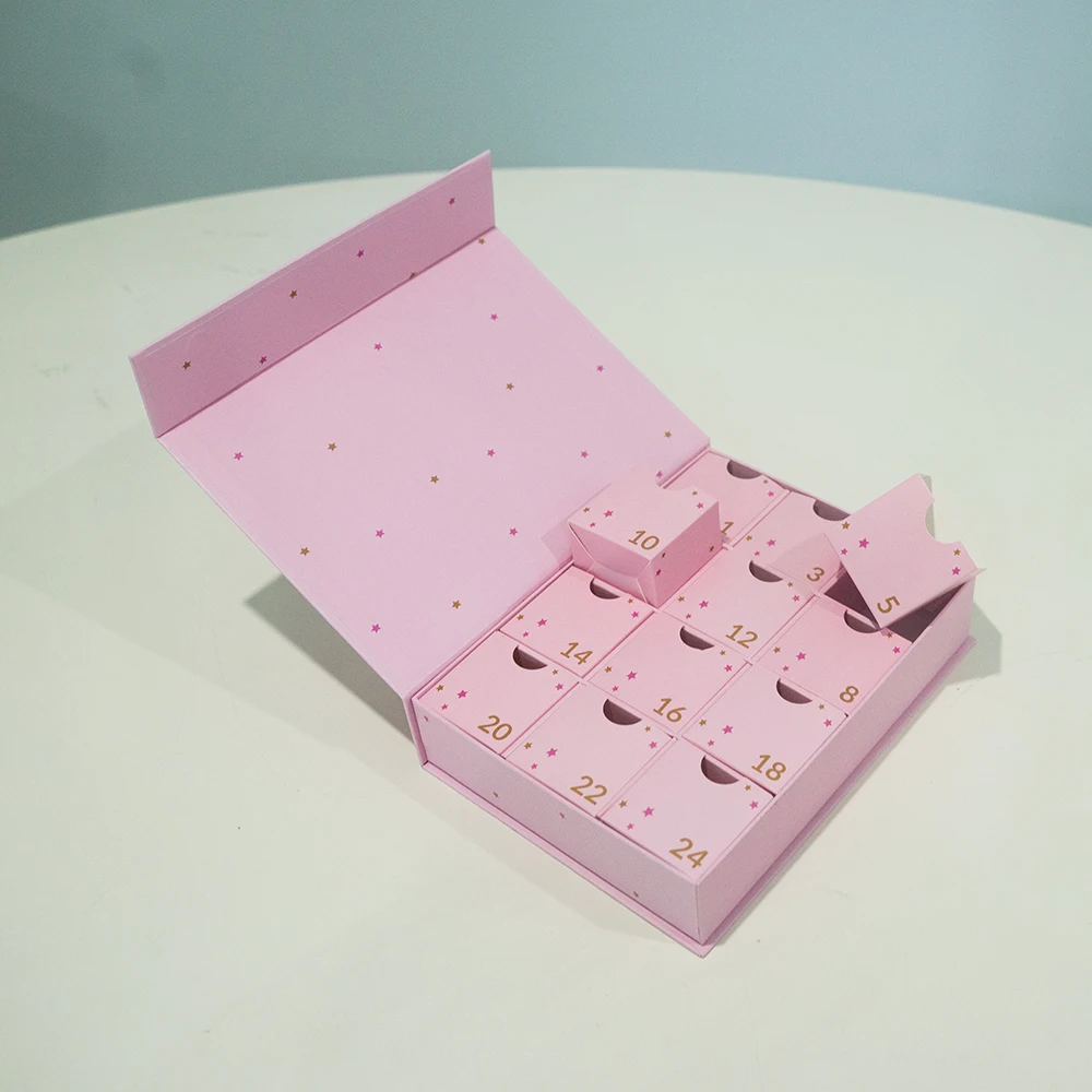 12 Advent Calendar 24 Days Advent Calendar Cosmetic Packaging Magnet Customized Advent Calendar