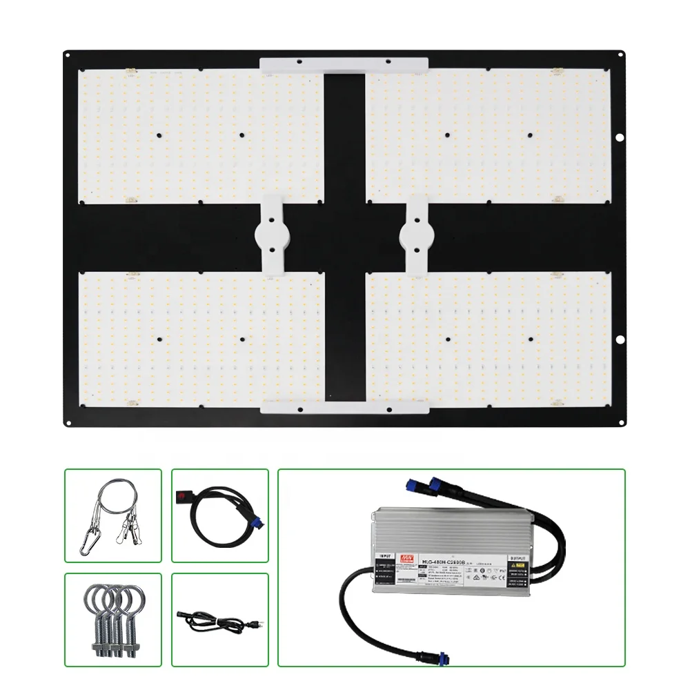 New full spectrum Maaadro 480 w watt commercial lamp quantum panel lm301b lm301h 480w led grow light