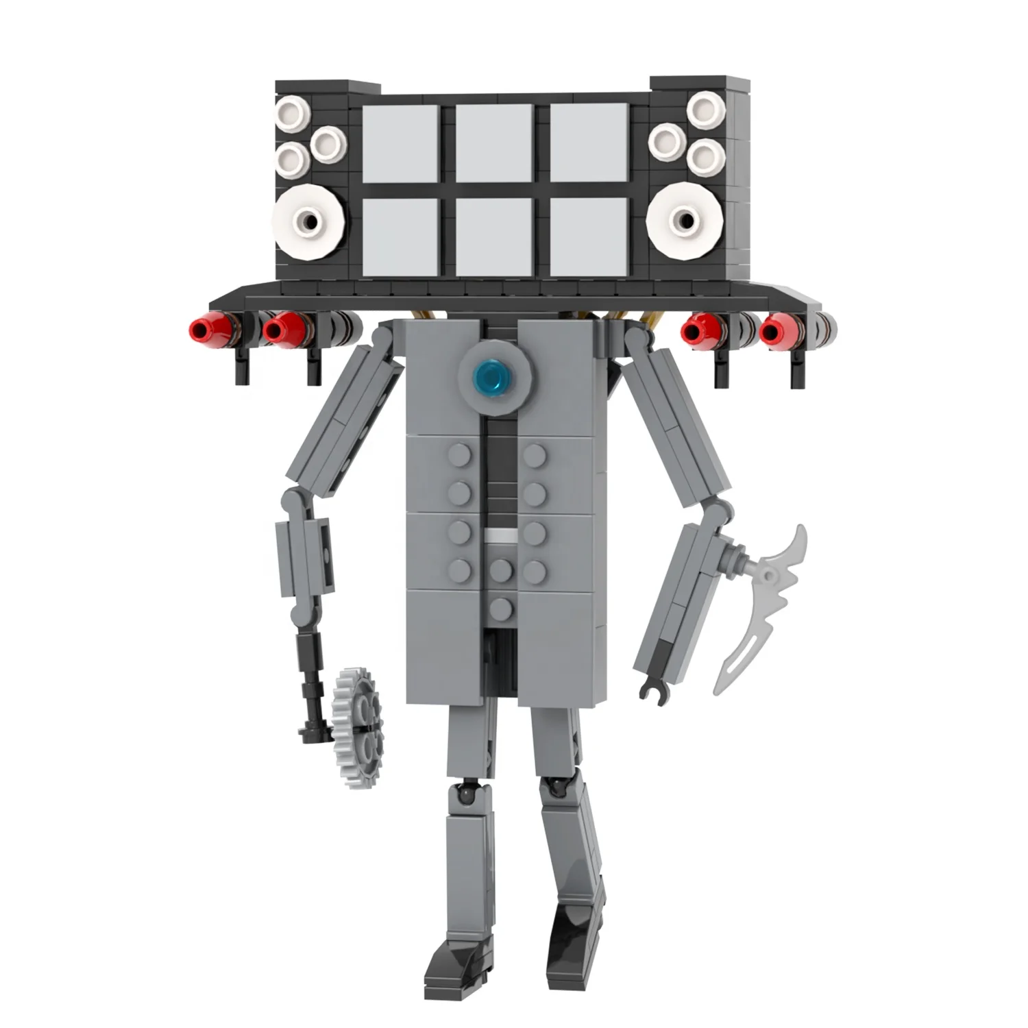 MOC1376 MOC1379 MOC1380 MOC1395 MOC1397 Upgraded TV Building Blocks for Kids MOC Bricks Parts Toys Building