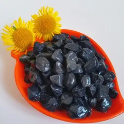 Factory Supply Garden Natural Tumbled Round Green Stone Pebble for Sale