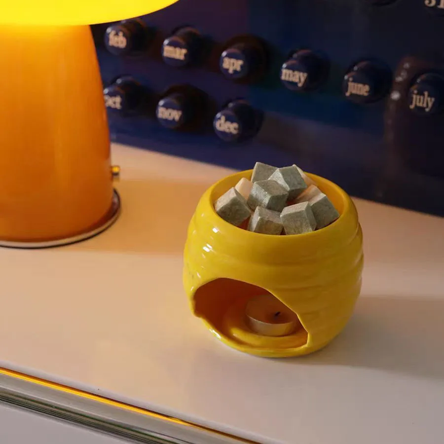 Wholesale Bee Nest tea light Ceramic wax burner incense burner oil burner