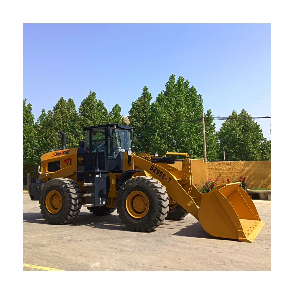Four wheel drive multifunctional loader with a self weight of 16.5 tons, used in construction engineering, models 20, 30, and 50