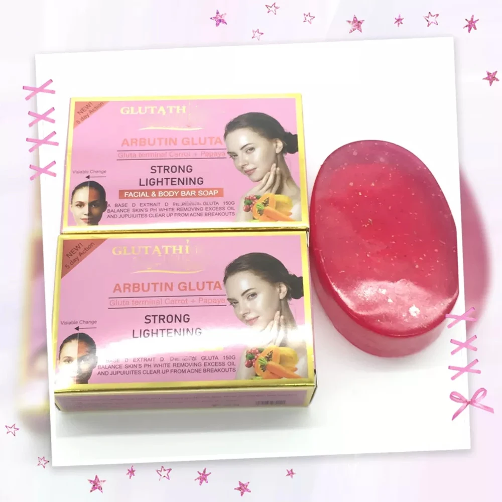 Gluta Arbutin Terminal Carrot and Papaya Strong Whitening Soap Remove Dark Spot Dead Skin Rich With VC, VE Visible Effect In 7 D