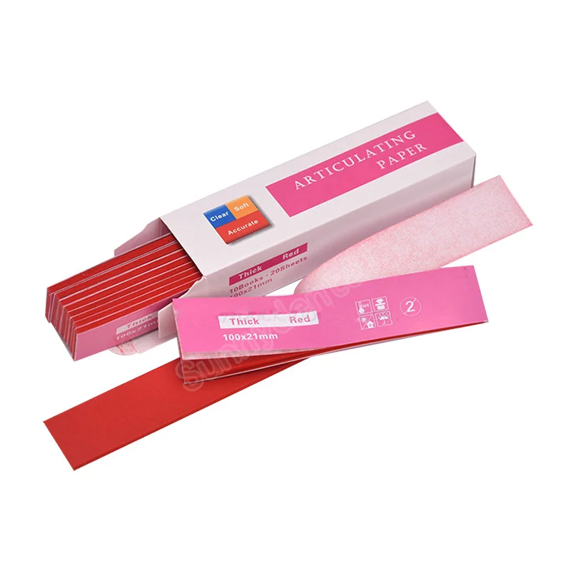 Dental Straight /Horse Shoe Shape Articulating Paper /Double Sided Occlusal Articulating Paper