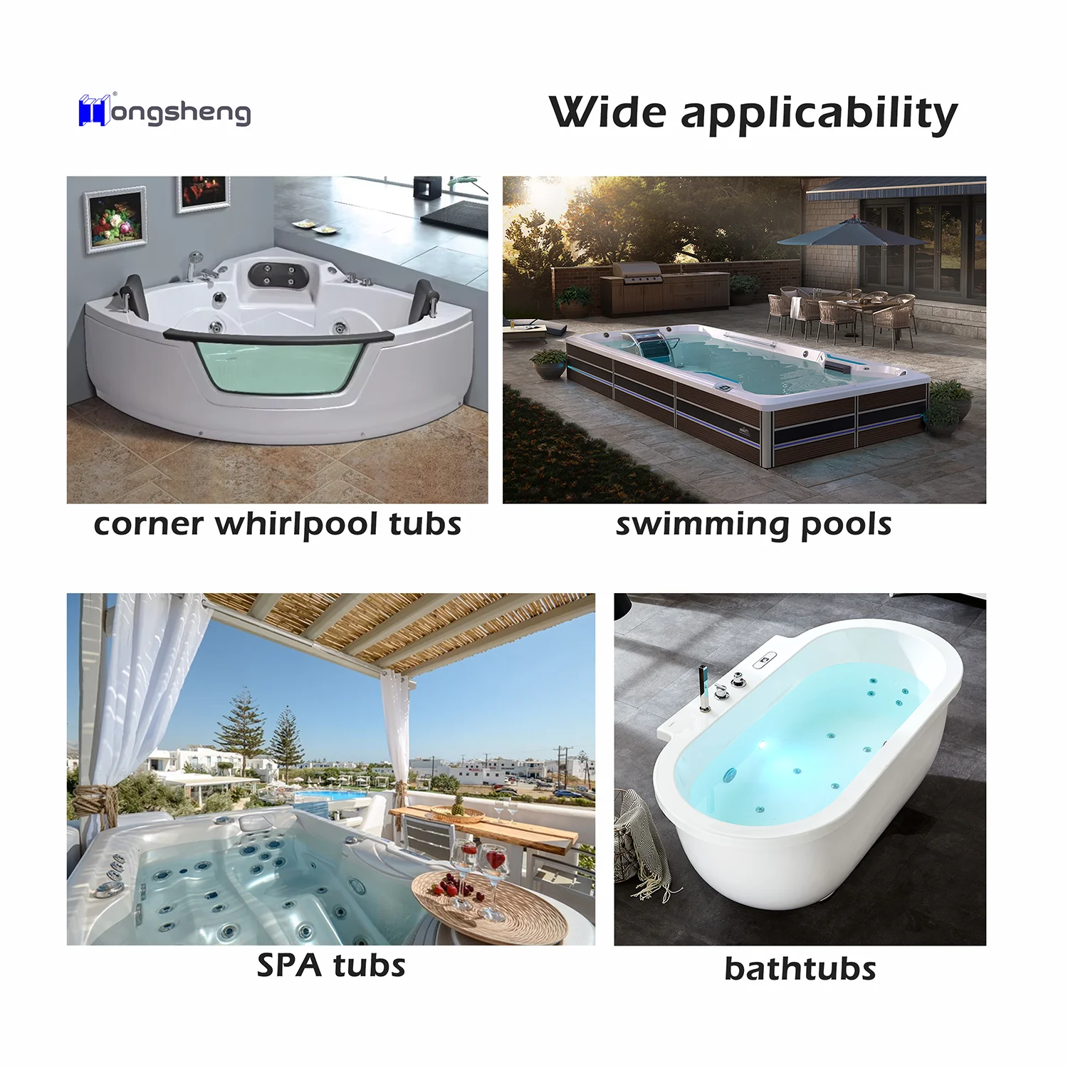 High Quality Hot Tub Spa Jets Pipe connection Fittings jacuzi tub plumbing connector 2 Inch Street 45 Degree PVC Elbow Slip Spig