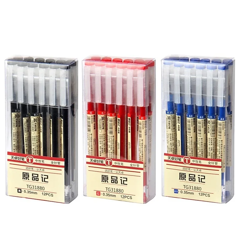 Wholesale Black Gel Ink Pens for Writing Black Ink Pens 0.3 0.5 mm Smooth Writing Liquid Ink Pen Office Supplier Stationery