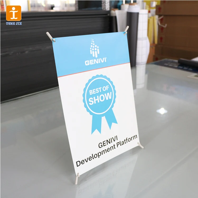 Indoor Desktop A3 A4 Mini Size Aluminum Frame X Stand Display Banner