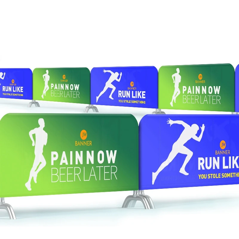 Bestful Signs Custom Crowd Control Covers Event Advertising Fabric Barricade Mesh Banner