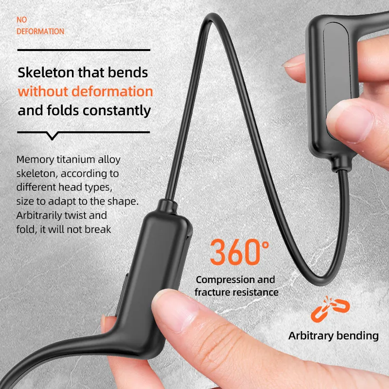 New G1-1 Bone Conduction Headset BT 5.1 Waterproof Open Ear Running Earphone Wireless Sports Headphone
