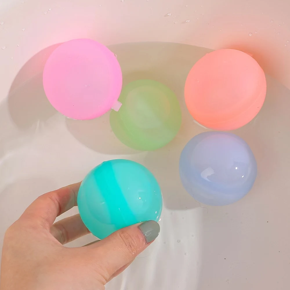 Silicone Refillable Water Balls Party Balloons Quick Fill Up Magic Water Bombs Reusable Water Balloons Summer Toys