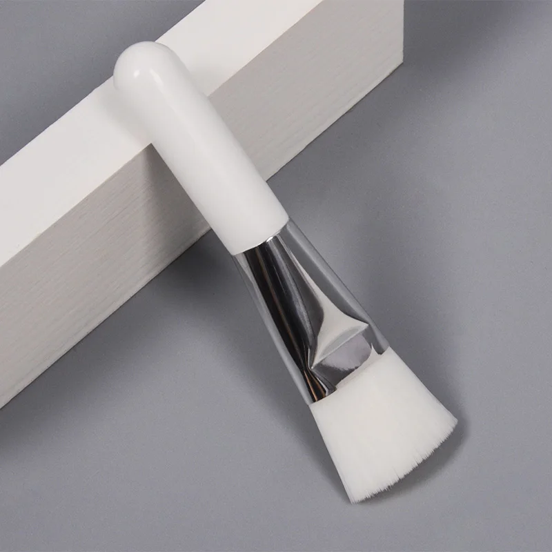 Professional Beauty Wood  Facial Mask Applicator Custom Logo Makeup Brush White Vegan Face Mask Brush For Makeup