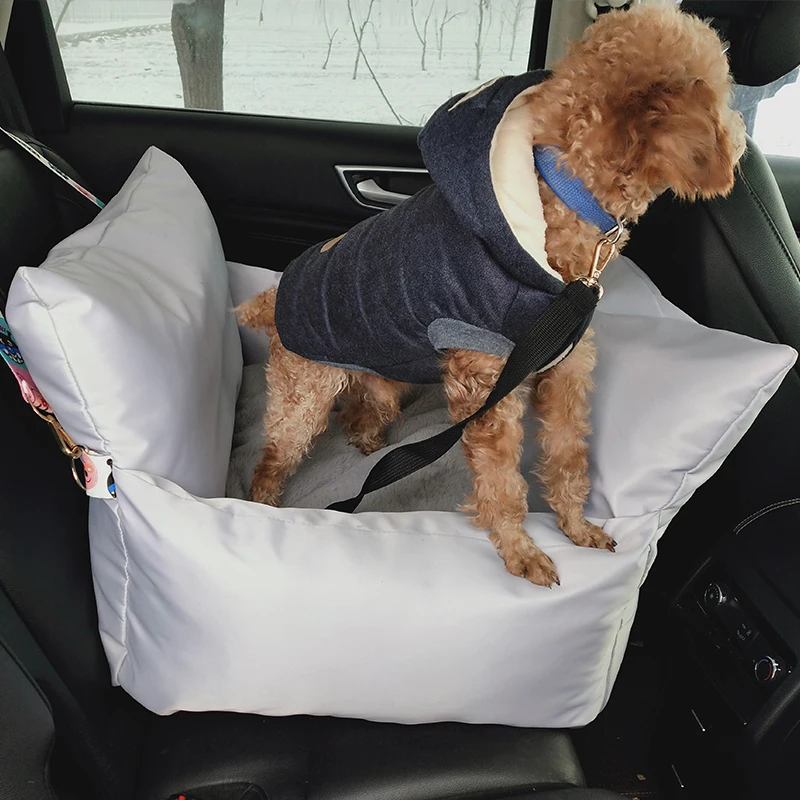 Car pet nest waterproof fabric easy to clean removable dogs nest portable home car safety seat