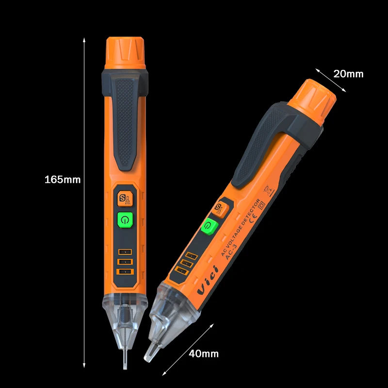 Electricity test pen live line neutral line detecting pen voltage detector AC-3 from VICI factory