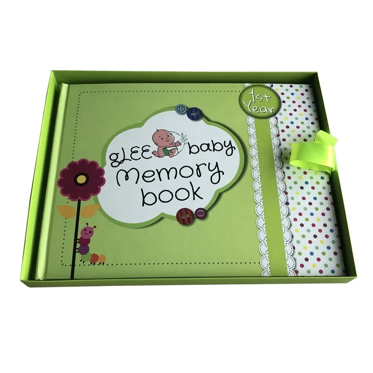 
Cheap Custom Printed Baby Hardcover Full Colors Printing First Year Memory Book 