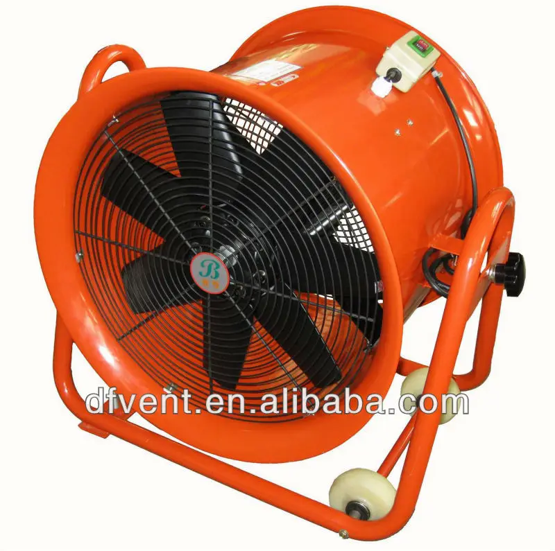
Model A adjustable movable portable ventilating axial flow air blower fan 