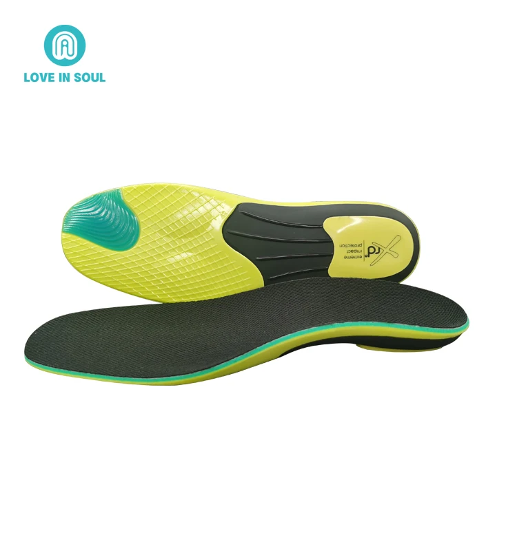 PU Insole Breathable Sports Insoles, Poron Cushioning Shoe Inserts Orthotics Arch Support Insoles for Men Women Free 500 CN;FUJ