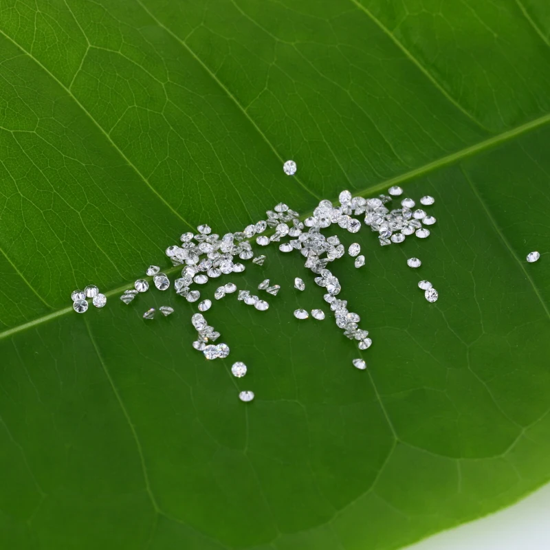 High Quality Sparkle  HPHT Round Shape Size 1.4 MM Loose Lab Grown Diamond