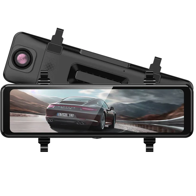 4K full HD 10.88 Inch touch screen rear mirror dual channels night vision camara dvr dash cam 4k