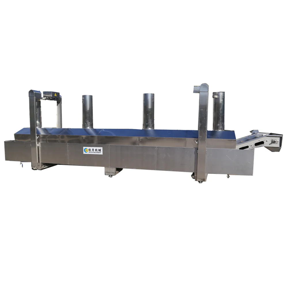 Automatic Lifting Device Continuous Pork Rinds Pork Skin Frying Machine