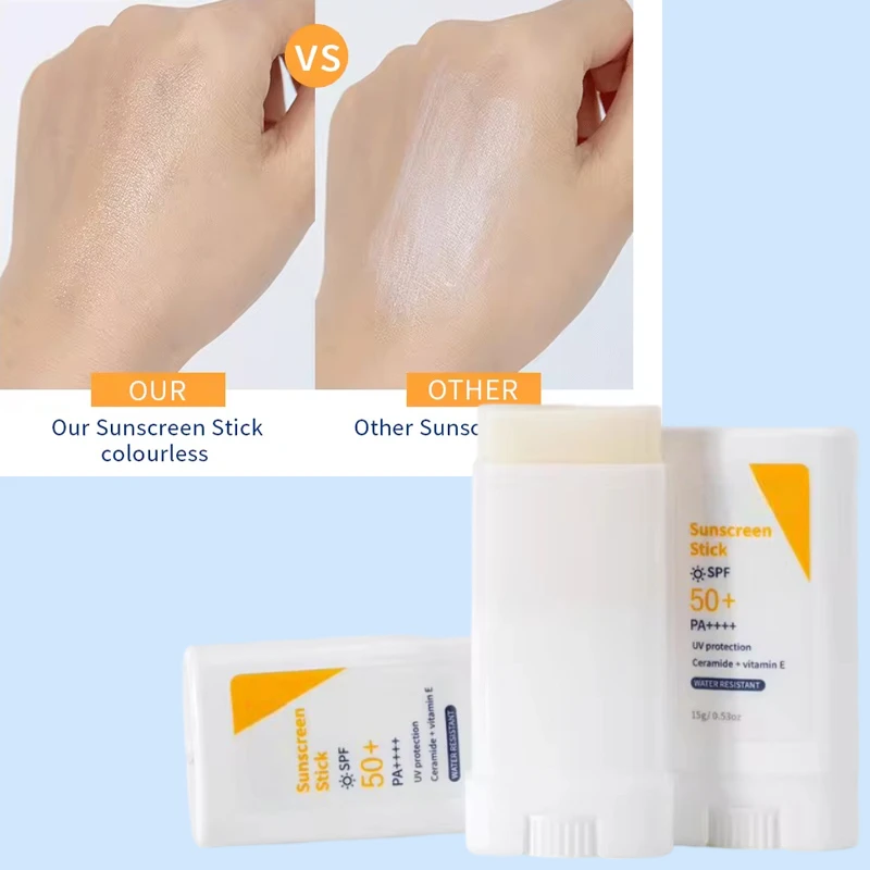 private label wholesale custom korean white label full size facial organic mud clear bio face tinted matte spf50 sunscreen stick