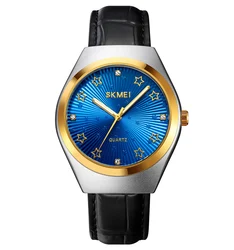relojes hombre skmei 2058 luxury new design Blue stars 30m Waterproof belts leather watch for men