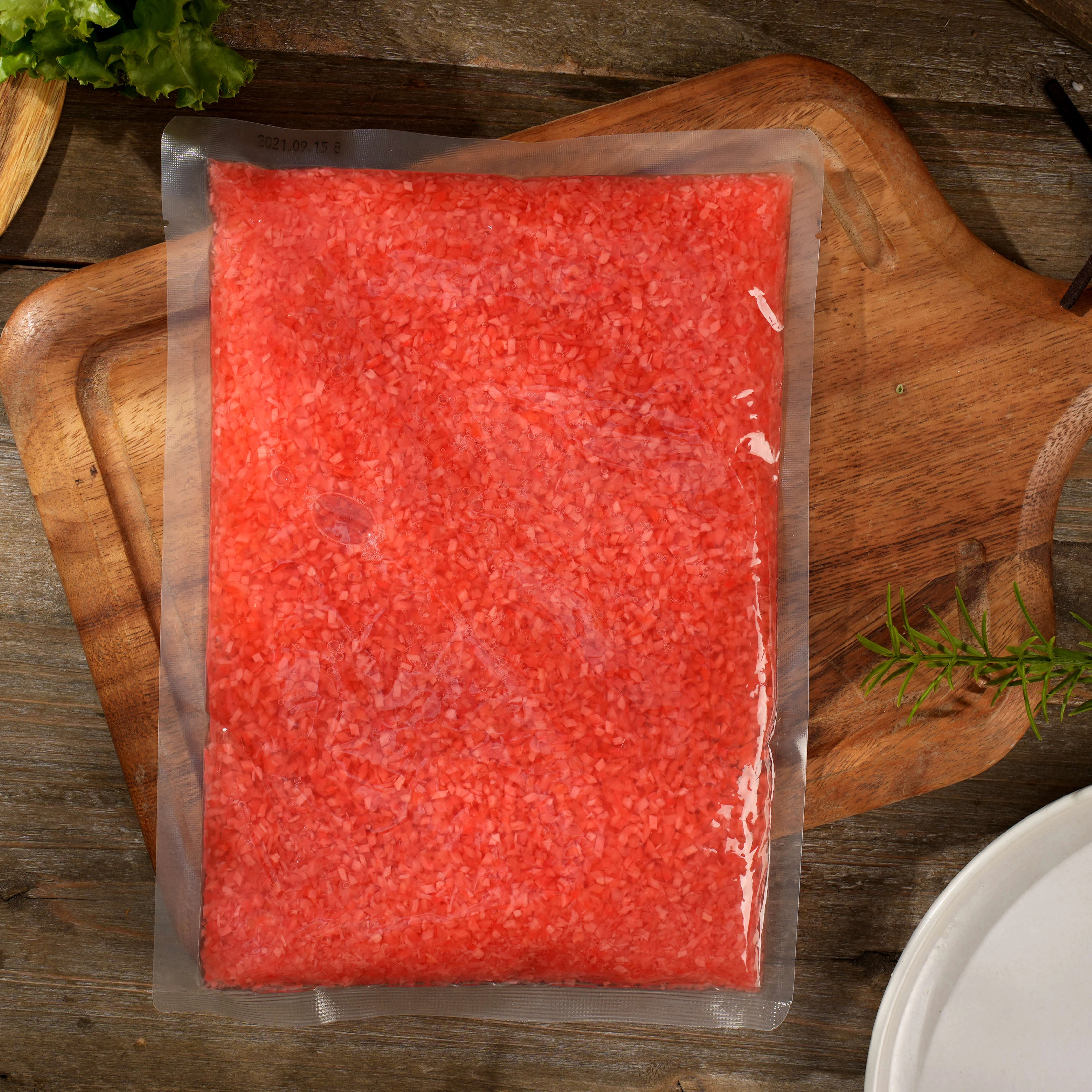 1kg High Quality Diced Pickled Ginger Sweet Red Sushi Ginger for Japanese Foods
