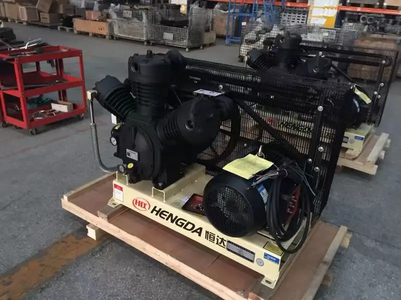 air compressor hengda brand 18.5kw 1.6m3/min 30bar High Pressure Piston type Air Compressor for Blow Moulding Machine