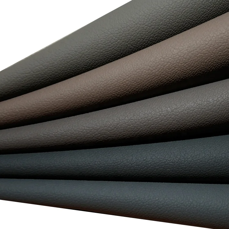 In Stock Leather Fabric Soft Feeling Abrasion-resistant Litchi Grain Texture Faux LeatherYS