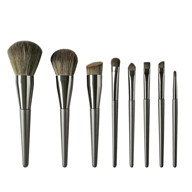 Super Hot Woman Makeup Tools LOW MOQ  Private Label 8 PCS Makeup Brush With Exquisite Bag