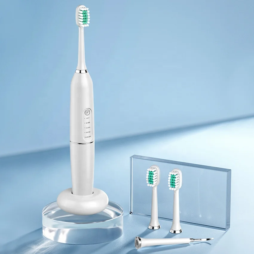 Household Rechargeable Electric Toothbrush Ultrasonic Tooth Cleaner Plaque Remover