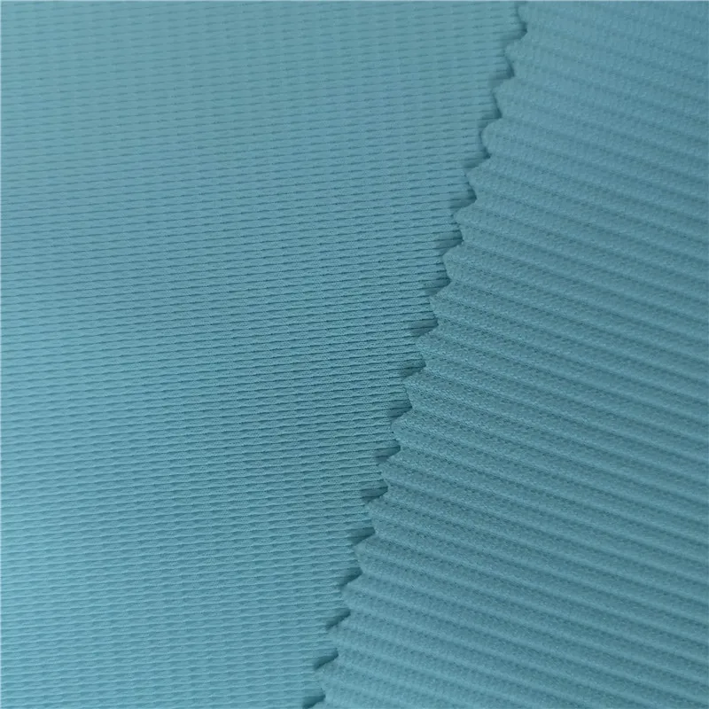 New spandex  fabric 88%Polyester 12%Spandex light extinction dry fit elastic stripe jersey fabric