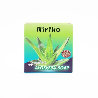 Thailand NIRIKO Skin Care Removal Black Spot Whitening Aloe Vera Soap Bar