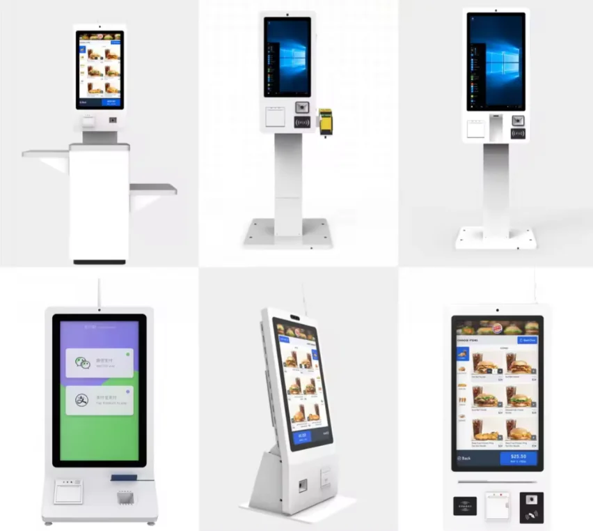 Payment Kiosks Touch Screen Kiosk 15.6 Inch Wall-mounted Pos Machine Self Ordering Payment Terminal Kiosk Self Service