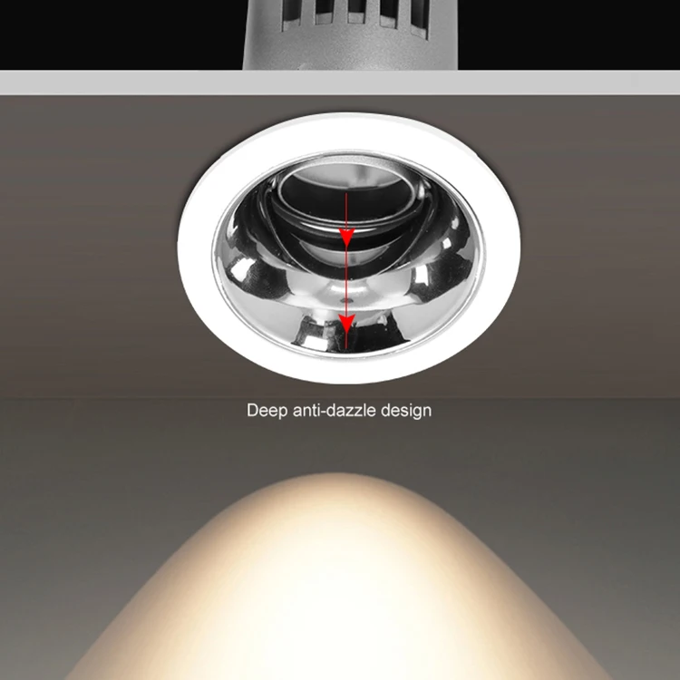 Indoor Anti Glare Rcessed Square Round Aluminum 20w 25w Led Wall Washer Light