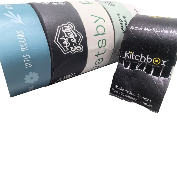 Custom Colored Eco Friendly Degradable  Gummed 3 Inch Printed Parcel Package Kraft Paper Adhesive Tape with Logo