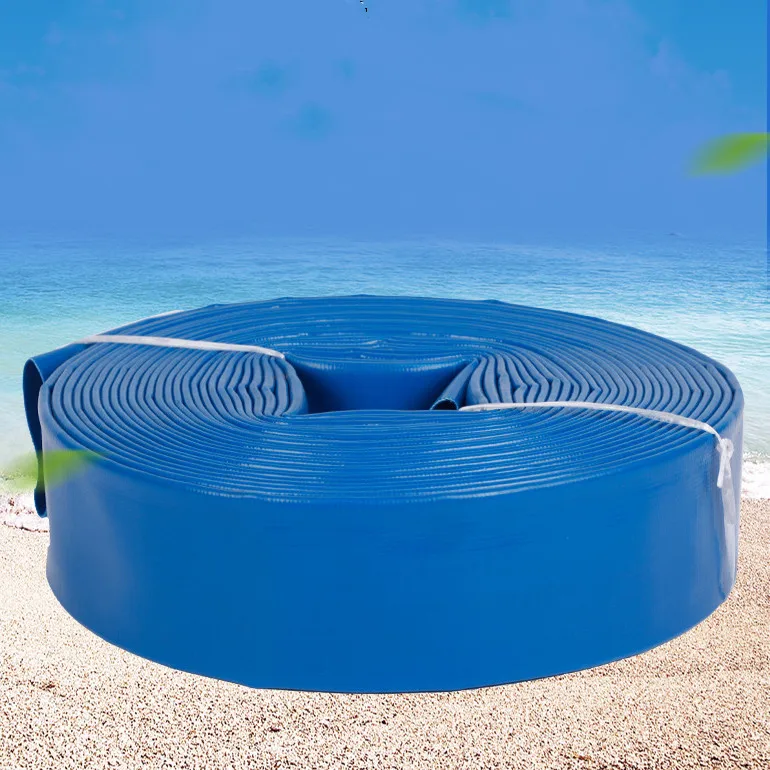 Colored 6' Double coated reinforced hose agriculture Pump Industry Irrigation Layflat Water Fire Fighting Hose