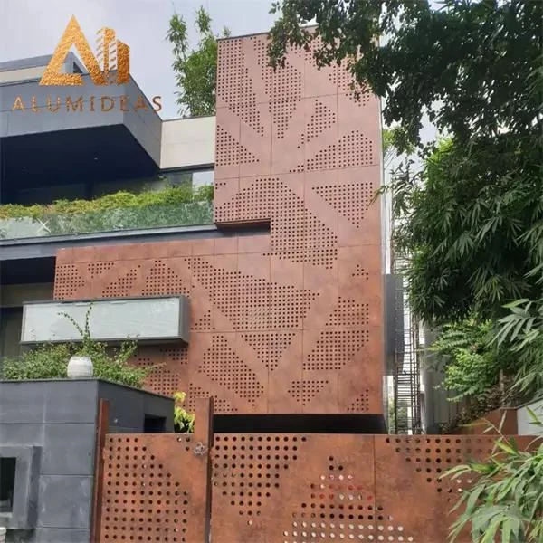 Modern Design Laser Cut Hollow Art Aluminum Cladding Metal Aluminium Facade Panel
