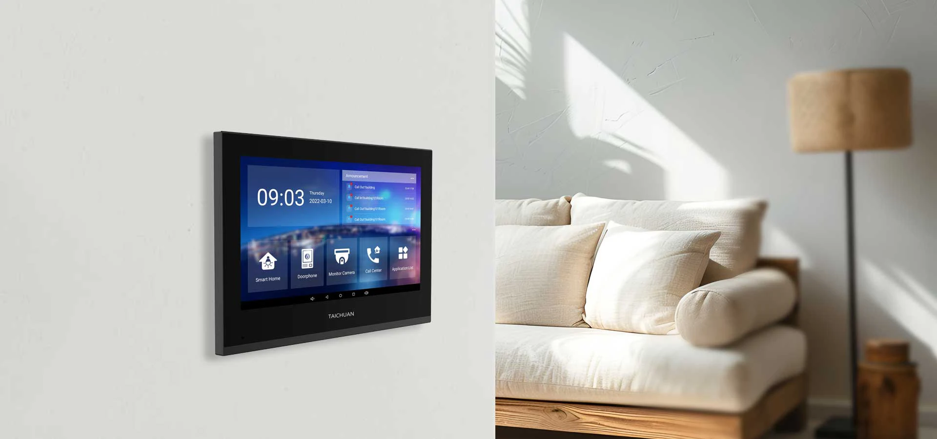 10INCH  Indoor Monitor Tuya Zigbee Smart Home Control Video Door Phone