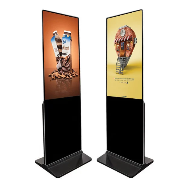 Free standing IR Touch Screen LCD Advertising Display 55inch Floor Standing Digital Signage