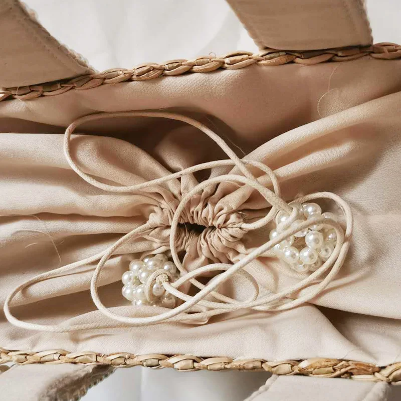 Handcrafted Wholesale Straw and Rattan Handbag Beach Bag Summer Hand Bag