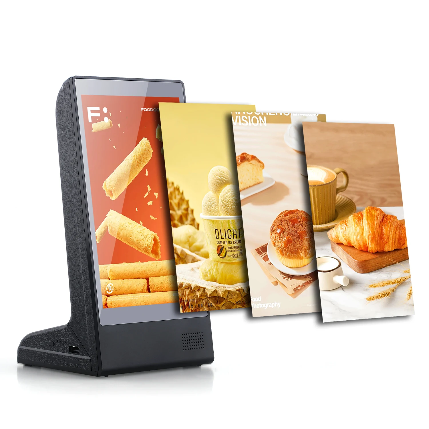 FYD-898 RK3566 RAM 2G Android 11 Restaurant Table AD Player with WIFI Digital Small Table Screen