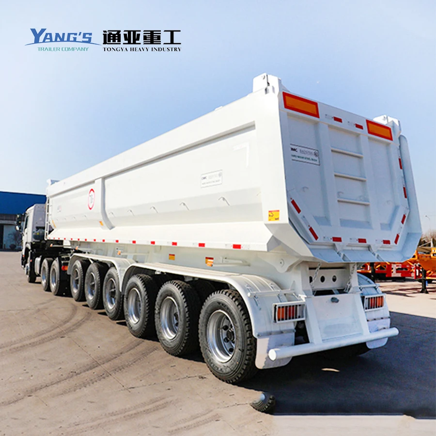 Heavy Duty 48 Feets 25 40 60 Cubic Meter 20 30 35 45 70 100 Ton Dump Semi Tipper Trailer