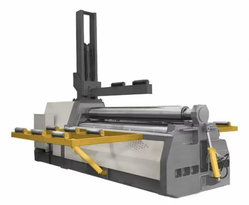 2024 New Fully Automatic CNC Hydraulic 4-Roll Sheet Metal Bending Machine and Plate Rolling Machine
